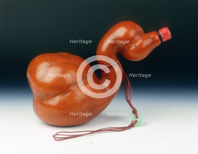 Gourd medicine bottle in the shape of a goose, China, c1795-c1820. Creator: Unknown.