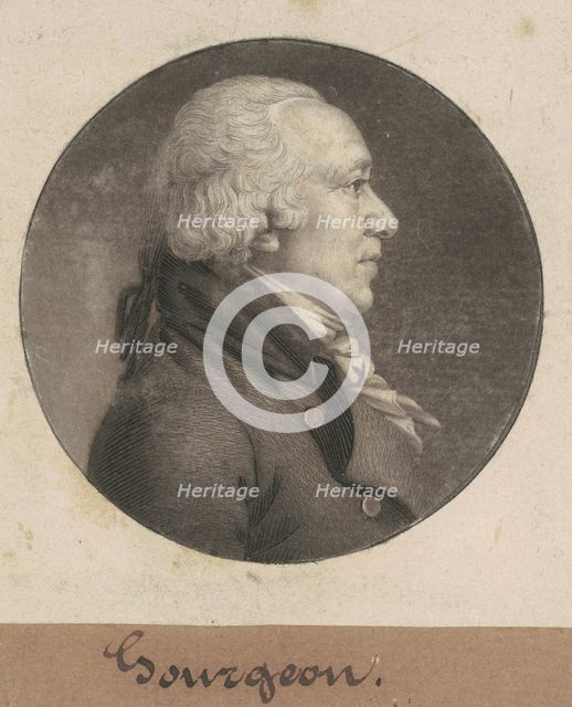 Gourgeon, 1807. Creator: Charles Balthazar Julien Févret de Saint-Mémin.