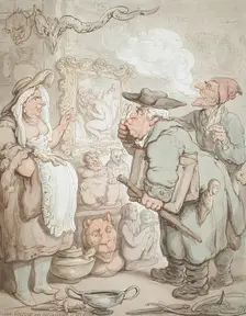 Gouty Gulston The Antiquarian At Antwerp, 1797. Creator: Thomas Rowlandson