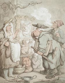 Gouty Gulston The Antiquarian At Antwerp, 1797. Creator: Thomas Rowlandson