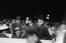 Gov. Foss & Mayor Gaynor, Polo Grounds, 1912. Creator: Bain News Service