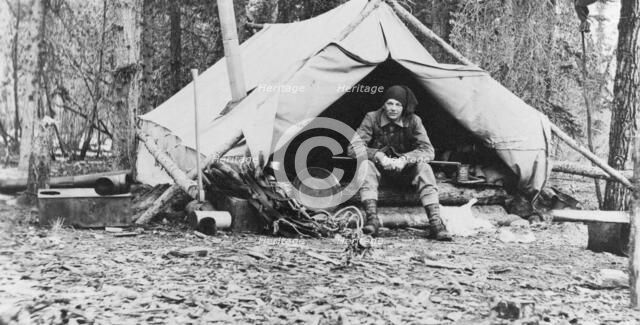 Gov. George Parks in camp, 1915. Creator: Unknown.