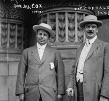 Gov. Jas. Cox (Ohio) and Fitzgerald (NY), 1913. Creator: Bain News Service