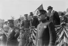 Governor Charles Seymour Whitman reviews National Guard, between c1910 and c1915. Creator: Bain News Service
