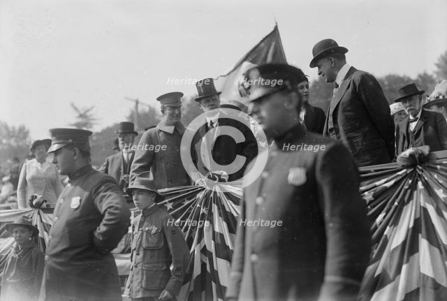 Governor Charles Seymour Whitman reviews National Guard, between c1910 and c1915. Creator: Bain News Service.