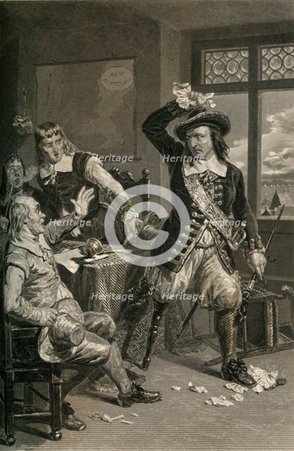 'Governor Stuyvesant Destroying The Summons To Surrender', (1877). Creator: Unknown.