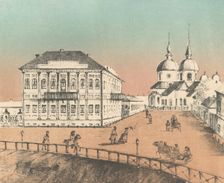 Governor's Apartment and the Church of the Annunciation, 1871. Creators: M Kolosov, J Rogulin