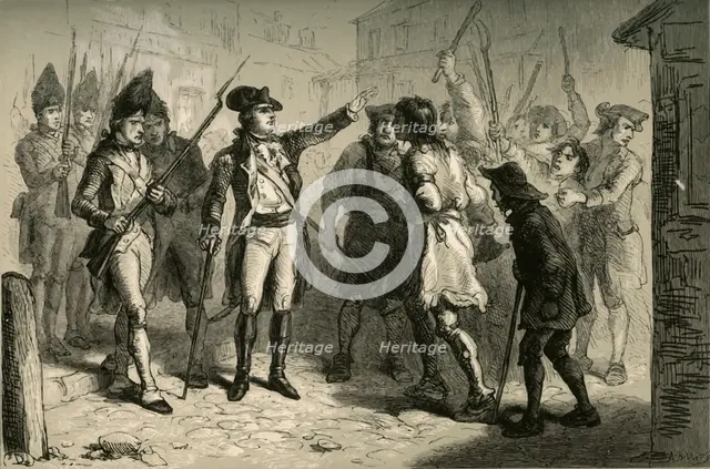 'Governor Tryon and the Regulators', (1877). Creator: Albert Bobbett.