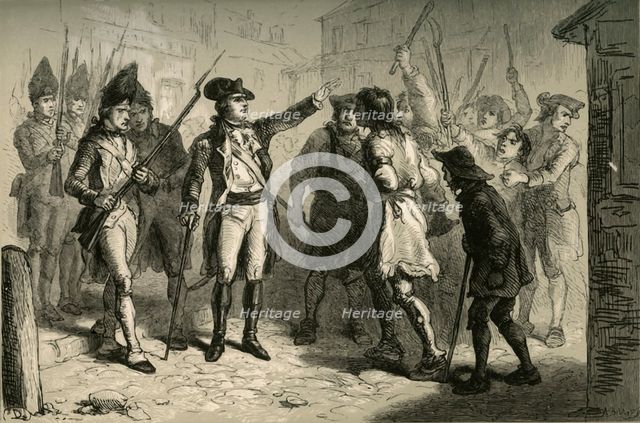 'Governor Tryon and the Regulators', (1877). Creator: Albert Bobbett.