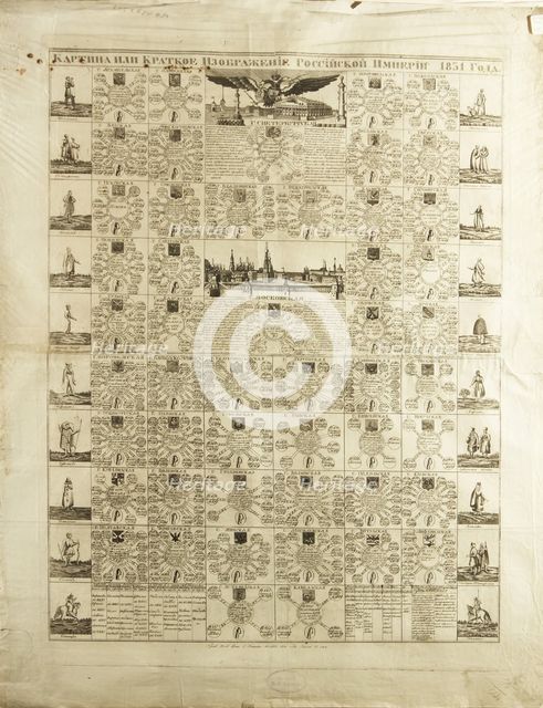 Governorates of the Russian Empire in 1831, 1829. Artist: Anonymous  