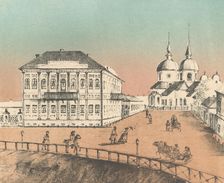 Governor's Apartment and the Church of the Annunciation, 1871. Creators: M Kolosov, J Rogulin