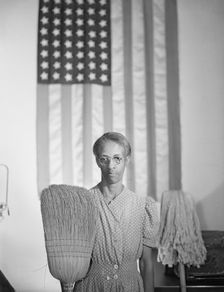 Government charwoman, Washington, D.C, 1942. Creator: Gordon Parks