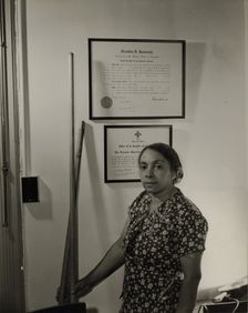 Government charwoman, Washington, D.C., 1942. Creator: Gordon Parks