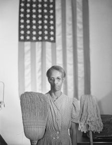 Government charwoman, Washington, D.C, 1942. Creator: Gordon Parks