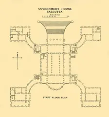Government House Calcutta - First Floor Plan 1925. Creator: Unknown