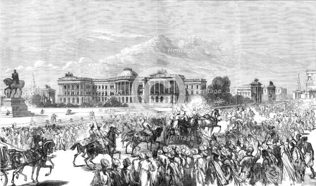 Government House, Calcutta, sketched by one of our special artists, 1876. Creator: Unknown.