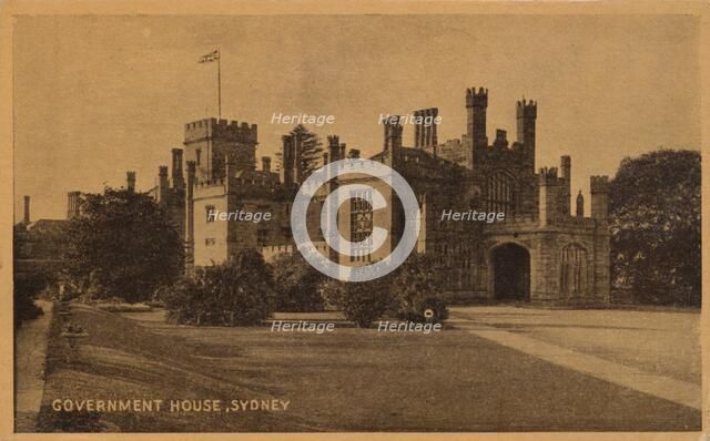 'Government House, Sydney', c1900.  Artist: Unknown.