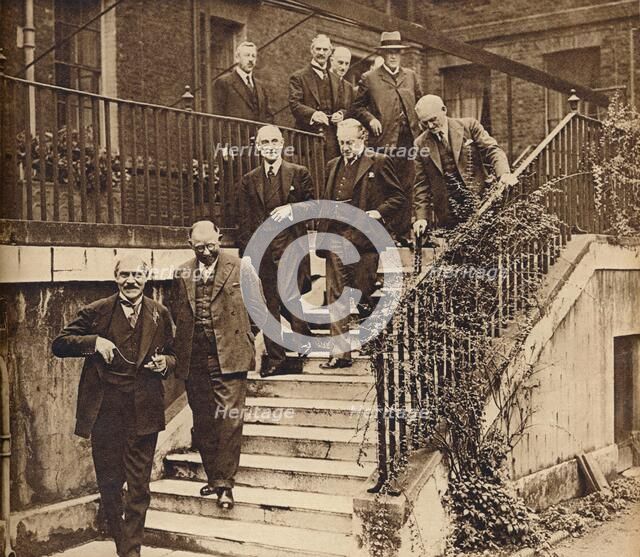 Government in Crisis, forming a National Cabinet as requested by King George V, 1931, (1938). Artist: Unknown.