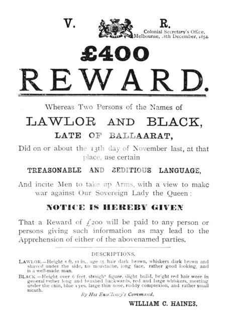 'Government Notice - For Lawlor and Black', c1854, (1902). Artist: Unknown.