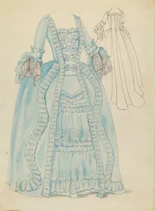 Gown, 1935/1942. Creator: Unknown
