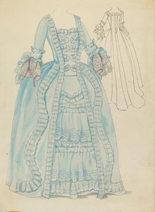 Gown, 1935/1942. Creator: Unknown