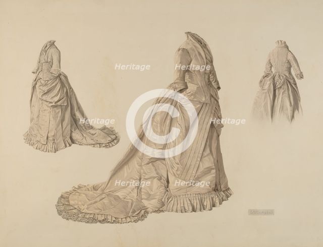 Gown, 1935/1942. Creator: Douglas Campbell.
