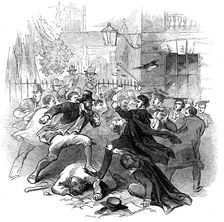 Gown and town row, Oxford, 15th November 1845
