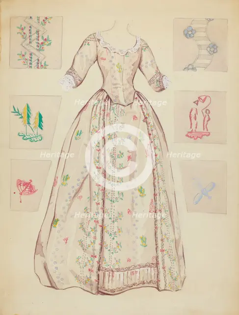 Gown, c. 1936. Creator: Dorothy Gernon.