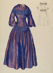 Gown, c. 1940. Creator: Lillian Causey