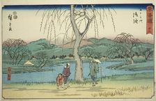 Goyu: Motono Plain along the Old Road (Kokaido Motonogahara)—No. 36, from the series..., c. 1847/52. Creator: Ando Hiroshige