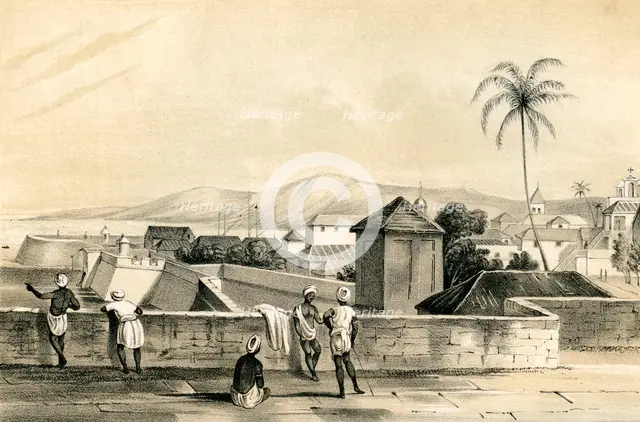 'Goa, from the Upper Curtain', India, 1847.Artist: Dean & Co
