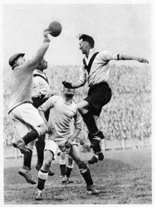 Goalmouth action at Clapton Orient, London, 1926-1927