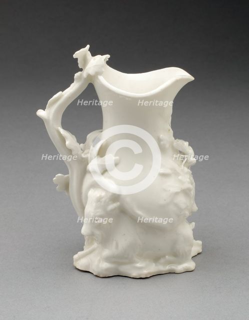 Goat and Bee Cream Jug, Chelsea, c. 1745. Creator: Chelsea Porcelain Manufactory.