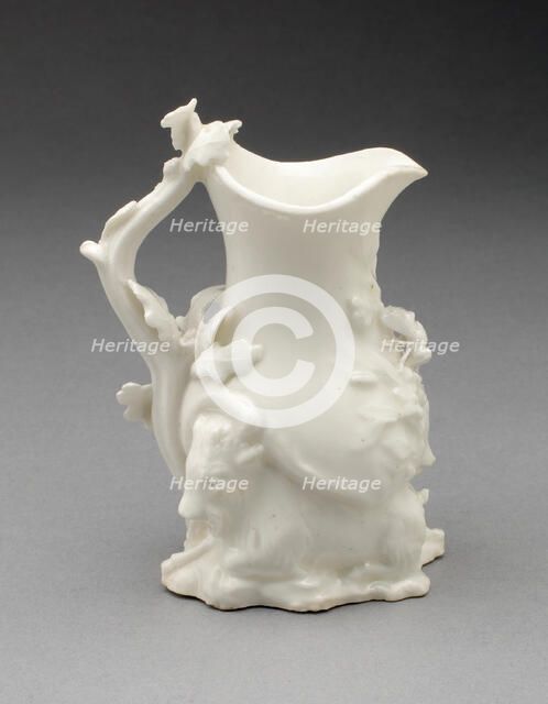Goat and Bee Cream Jug, Chelsea, c. 1745. Creator: Chelsea Porcelain Manufactory.