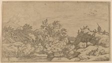 Goat Herd on a Hill, probably c. 1645/1656. Creator: Allart van Everdingen