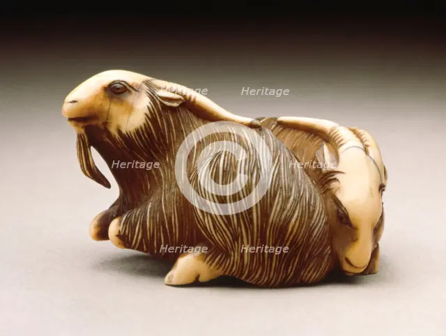 Goat Pair, early 19th century. Creator: Unknown.