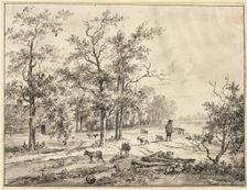 Goatherd and Goats, n.d. Creator: Bruno van Straaten