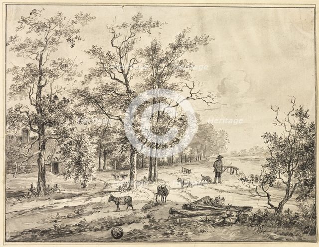 Goatherd and Goats, n.d. Creator: Bruno van Straaten.