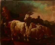 Goats and Sheep, c1690. Creator: Philipp Peter Roos