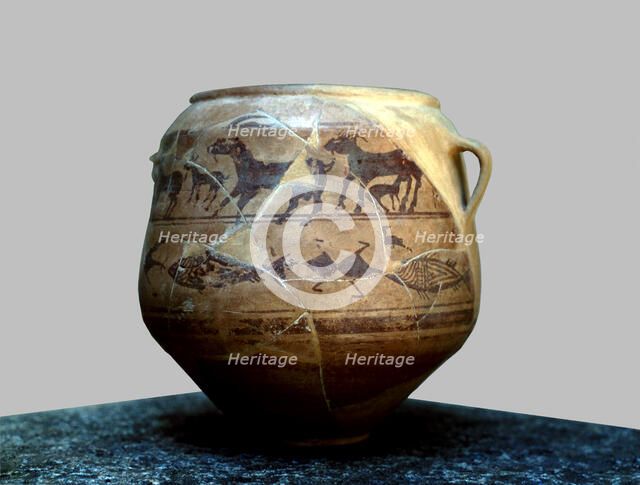 Goats vessel, from the necropolis of Cabecico del Tesoro in Verdolay (Murcia).