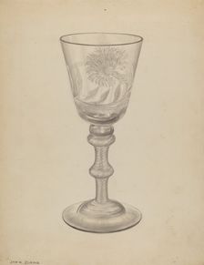Goblet, 1935/1942. Creator: John Dana