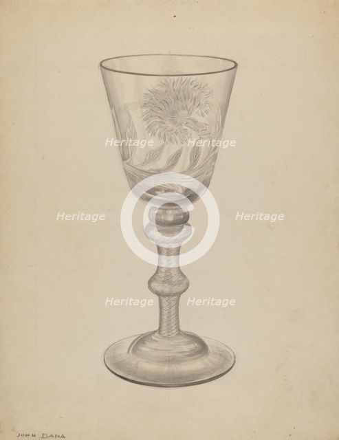 Goblet, 1935/1942. Creator: John Dana.