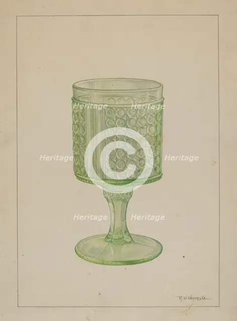 Goblet, 1935/1942. Creator: Ronau William Woiceske.