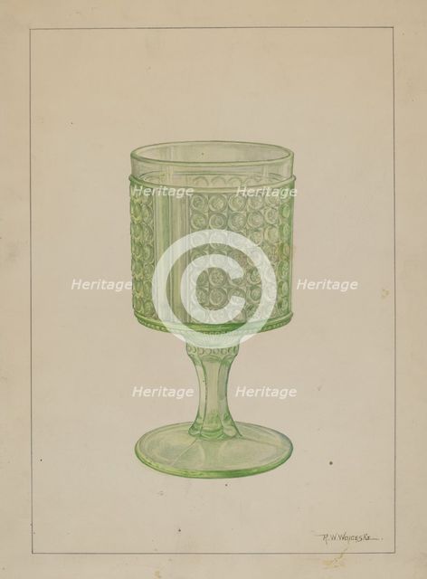 Goblet, 1935/1942. Creator: Ronau William Woiceske.