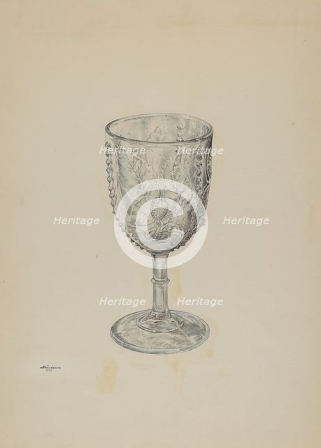 Goblet, 1939. Creator: Ralph Atkinson.
