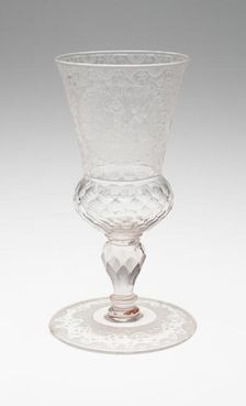 Goblet, Bohemia, c. 1730. Creator: Bohemia Glass