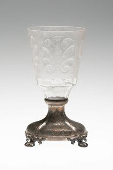 Goblet, Bohemia, c. 1745 (glass) 1850 (mount). Creator: Christopher Gottfried Schneider