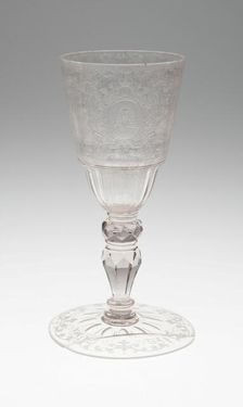 Goblet, Bohemia, c. 1740. Creator: Christopher Gottfried Schneider