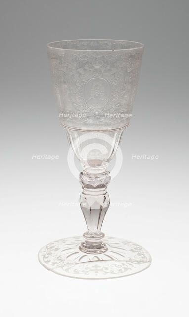 Goblet, Bohemia, c. 1740. Creator: Christopher Gottfried Schneider.