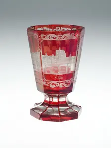 Goblet, Bohemia, c. 1850/75. Creator: Bohemia Glass